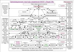 Организационная структура управления МАОУ "Лицей ЭБ"